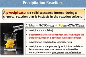 Precipitation reaction and precipitate formation