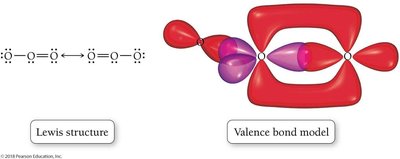 Valence bond model for ozone