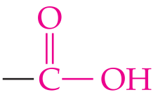 Carboxylic acid functional group