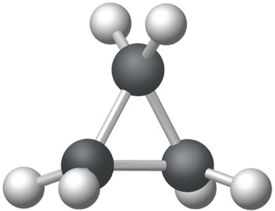 Cyclopropane molecule