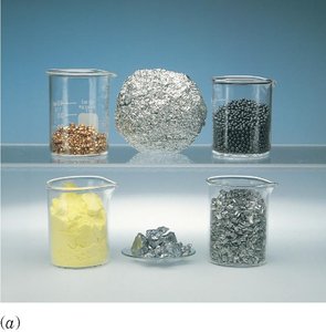 One-mole quantities of metals and compounds