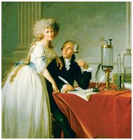 Lavoisier conducting combustion experiments