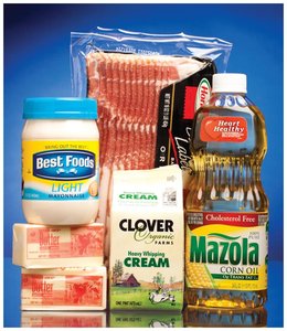 Examples of dietary fats and oils