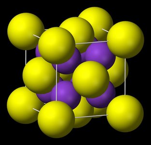 Crystal structure of potassium sulfide