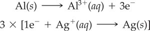 Equalizing electrons in half-reactions