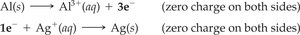 Adding electrons to balance charge