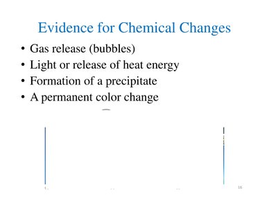 Sample exercise for physical and chemical changes