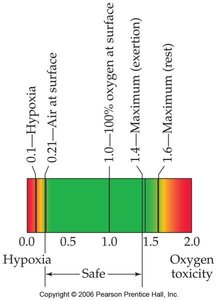 Partial pressure and health: hypoxia and oxygen toxicity