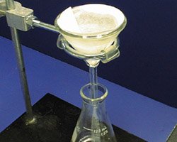 Gravity filtration setup
