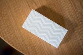 Magic eraser on a wooden table