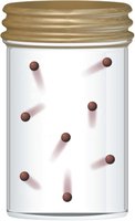Gas particles in a container