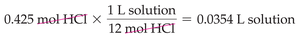 Volume calculation from moles and molarity