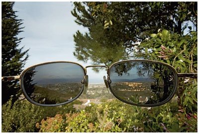 Photochromic glasses outdoors