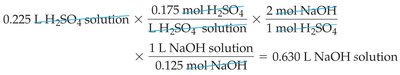 Calculation for volume of NaOH needed to neutralize H2SO4