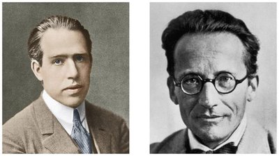 Portraits of scientists who contributed to quantum mechanics