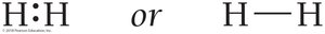 Lewis structure of H2