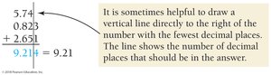 Addition and subtraction with significant figures