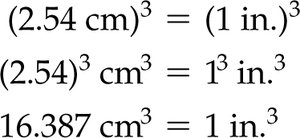 Conversion factor cubed for volume