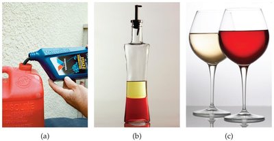 Examples of solutions and solubility