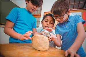 Children making observations