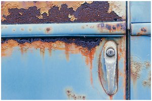 Rust on painted metal