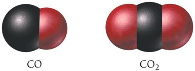 CO and CO2 molecules