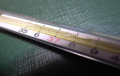 Thermometer representing heat measurement