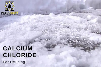 Calcium chloride for de-icing