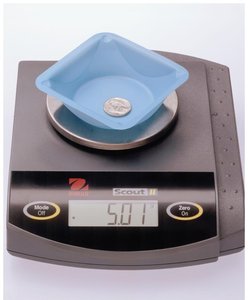Electronic scale measuring mass