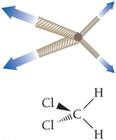 Molecule with net dipole moment