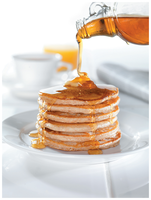 Maple syrup being poured, illustrating viscosity