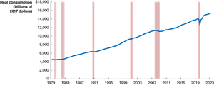 Real Consumption, 1979–2023
