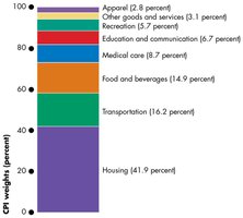 CPI basket weights by category