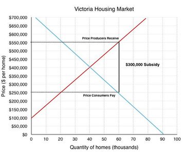 Subsidy effects in housing market