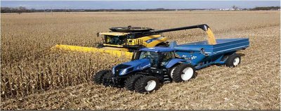 Modern farming machinery representing capital investment and productivity