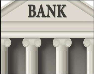 Bank building representing financial intermediaries