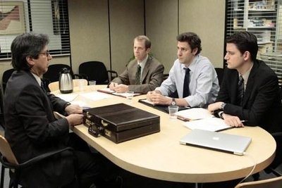 Job interview scenario illustrating job search and matching