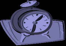 Clock and money illustration representing time value of money