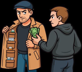 Underground economy illustration
