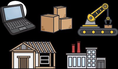 Capital goods and investment illustration