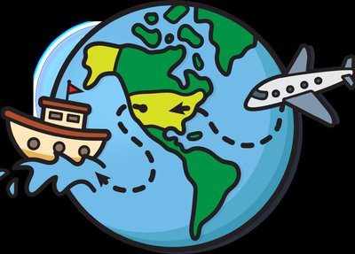 Exports and imports illustration