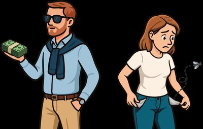 Income distribution illustration