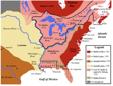 Post-1763 Territorial Changes