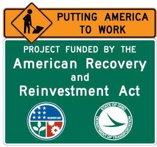 American Recovery and Reinvestment Act sign