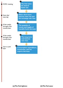 Monetary policy transmission timeline