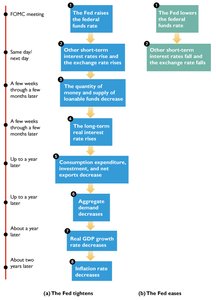 Monetary policy transmission timeline