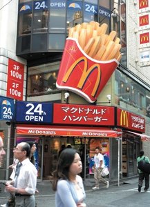 McDonald's restaurant in a foreign country, illustrating the Big Mac Index