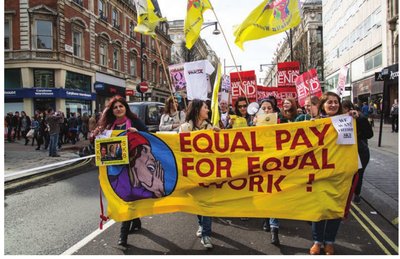 Demonstration for equal pay in London, 2014