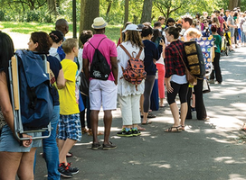 Queuing for tickets: nonprice rationing mechanism