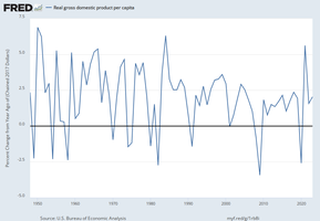 U.S. Real GDP per Capita: Annual Growth Rate